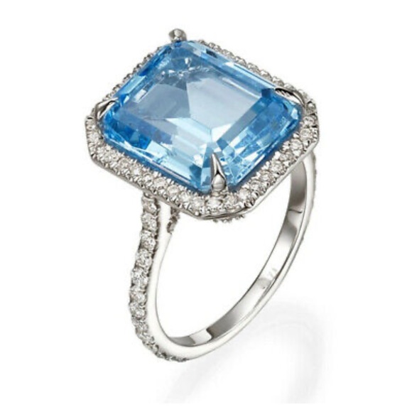 NWT 925 STERLING SILVER DIAMOND RING - Picture 6 of 9